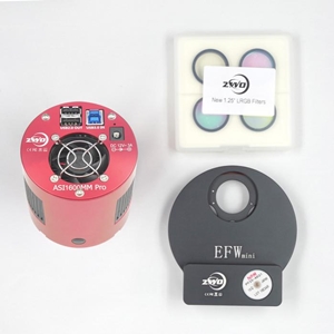 مجموعه دوربین تصویر بردار وفیلترگردان ASI1600MM Pro Mini Kit (تک رنگ)